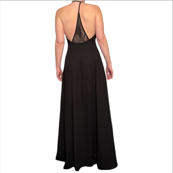 Black Slit Maxi Dress - Picture 2 of 12